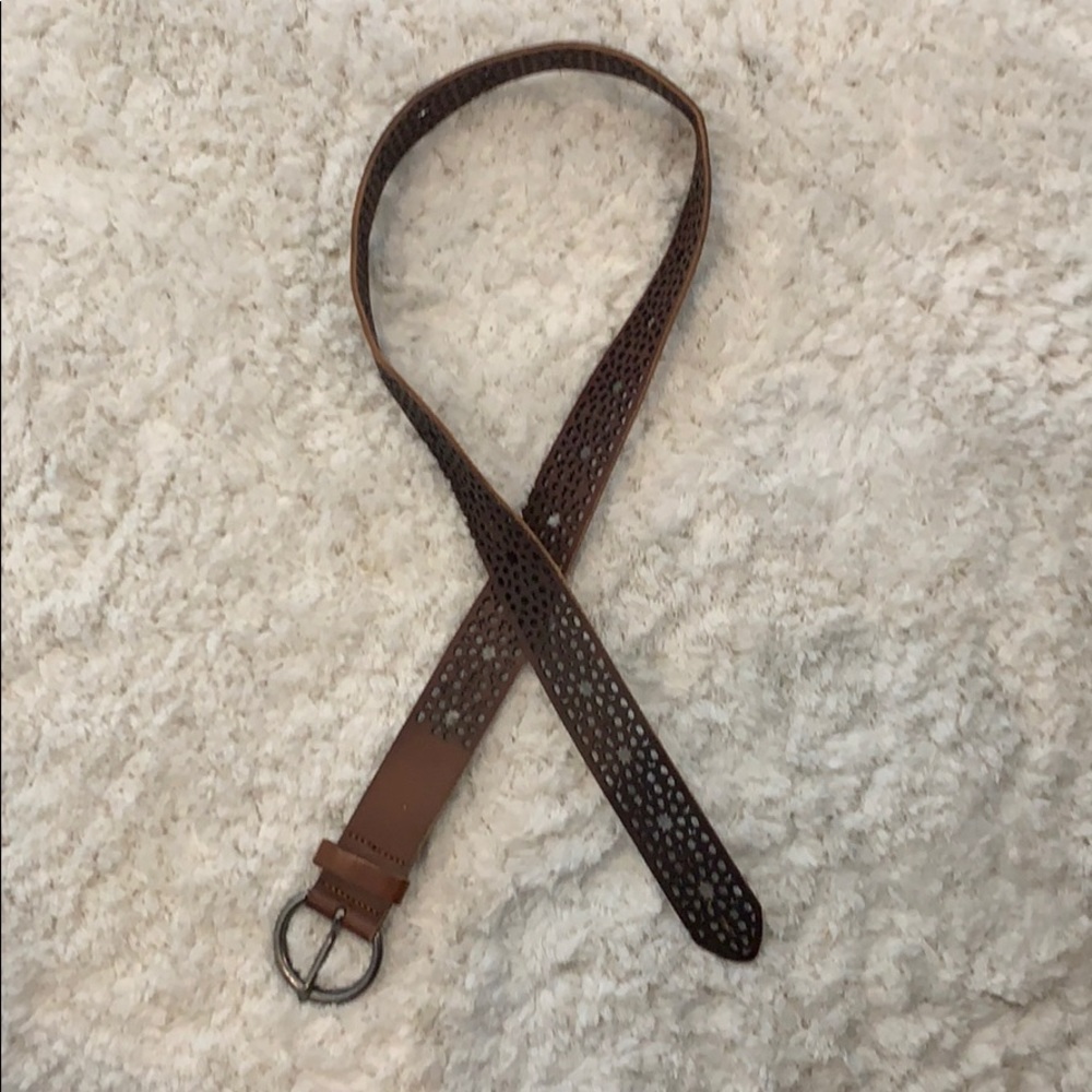 Cutout Brown Belt XS